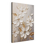 Canvas Schilderijen Schilderij van witte bloemen