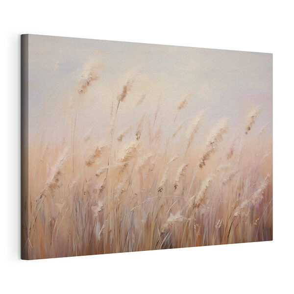 Canvas Schilderijen Veld met hoog gras