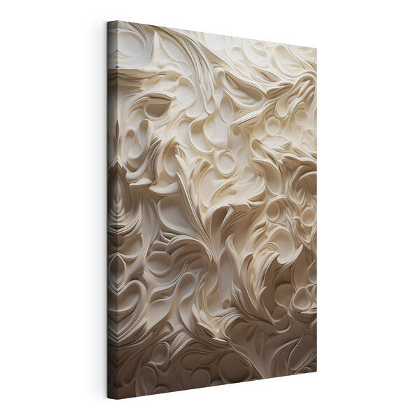 Canvas Schilderijen Uit papier geknipt wit vel