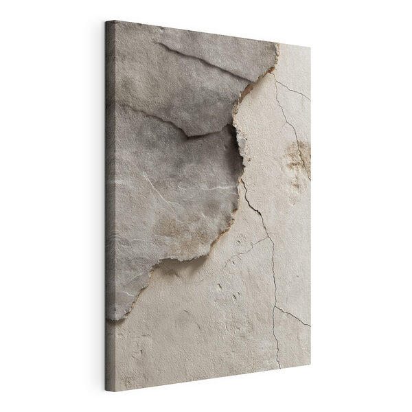 Canvas Schilderijen Ruw gestructureerde lagen onthullen verborgen details