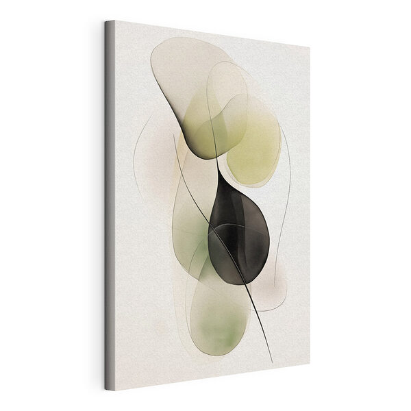 Canvas Schilderijen Abstracte vormen in zachte tinten