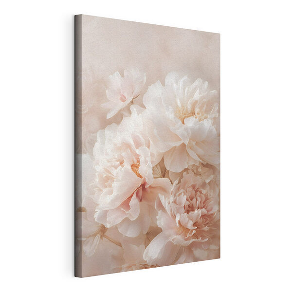 Groep witte bloemen Canvas Schilderijen Groep witte bloemen