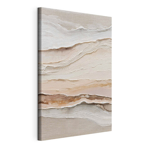 Zachte tinten in kunst met gelaagde textuur Canvas Schilderijen Zachte tinten in kunst met gelaagde textuur