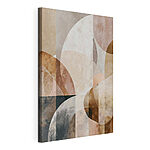 Canvas Schilderijen Abstracte vormen in een warm kleurenpalet