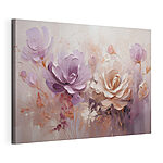 Canvas Schilderijen Schilderij van bloemen op een witte achtergrond