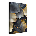 Canvas Schilderijen Verfijnde bladeren in een elegante compositie