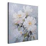 Canvas Schilderijen Schilderij van witte bloemen