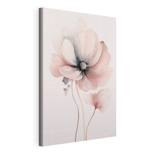 Schilderij van een bloem Canvas Schilderijen Schilderij van een bloem