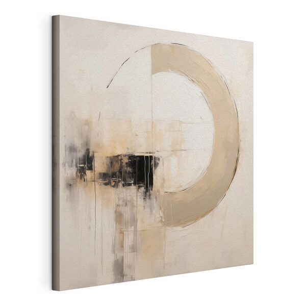 Schilderij van een cirkel Canvas Schilderijen Schilderij van een cirkel