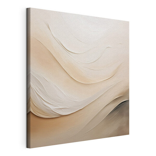 Canvas Schilderijen Zachte, vloeiende kleurengolven