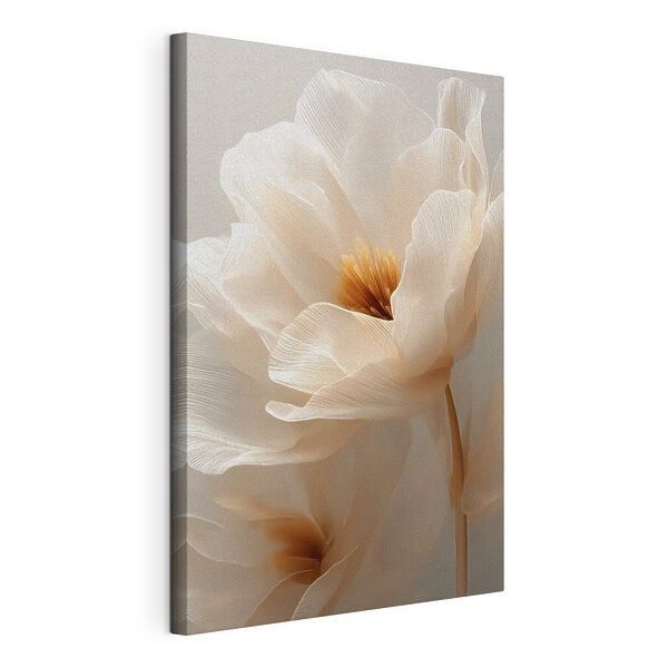 Verfijnde bloemen in zachte tinten Canvas Schilderijen Verfijnde bloemen in zachte tinten