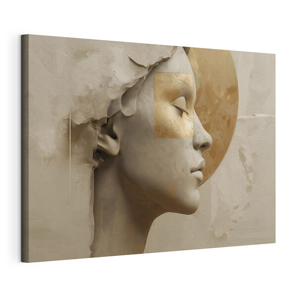 Standbeeld van een vrouw Canvas Schilderijen Standbeeld van een vrouw