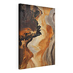 Canvas Schilderijen Abstracte expressie in warme tinten