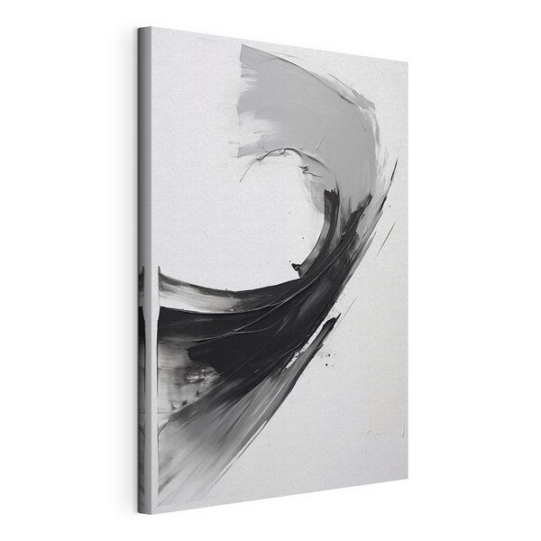 Canvas Schilderijen Zwart-wit schilderij