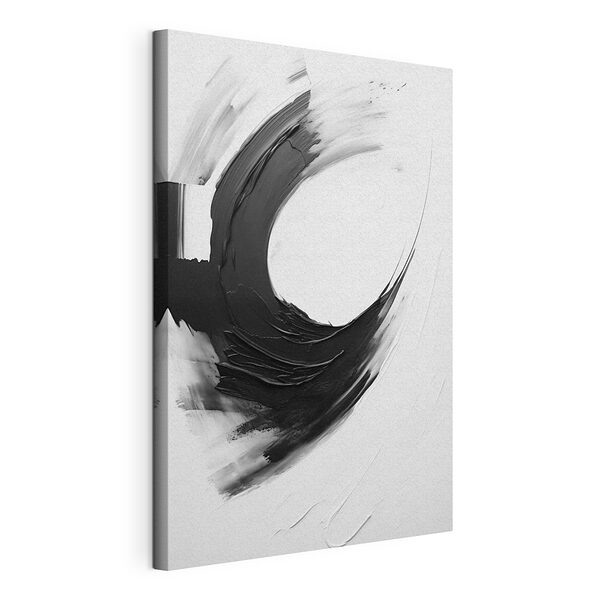 Canvas Schilderijen Zwart-wit schilderij