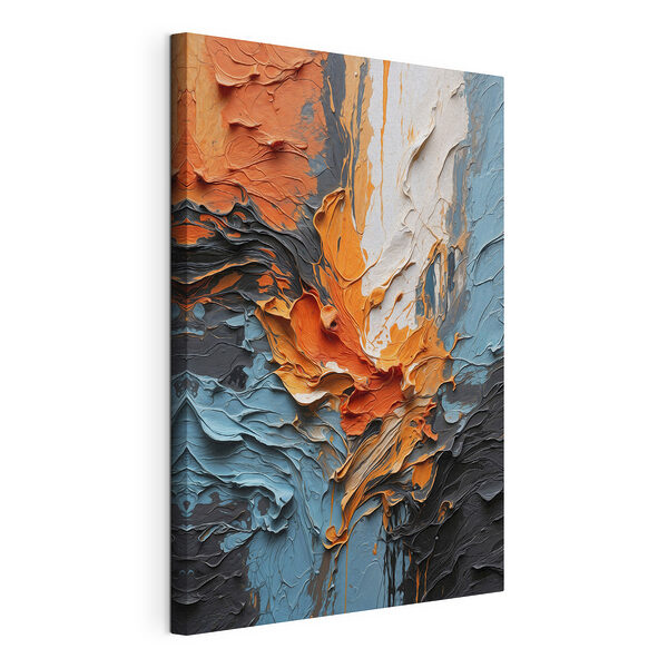 Canvas Schilderijen Levendige kleuren wervelen in een dynamische harmonie