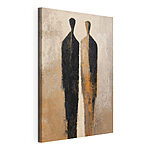 Canvas Schilderijen Zwart en bruin pak