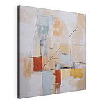 Canvas Schilderijen Schilderij van een kleurrijk kunstwerk