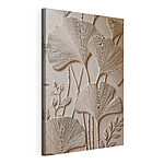 Canvas Schilderijen Wanddecoratie met bladeren en bloemen