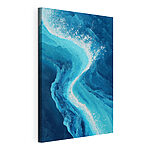 Canvas Schilderijen Blauw en wit water