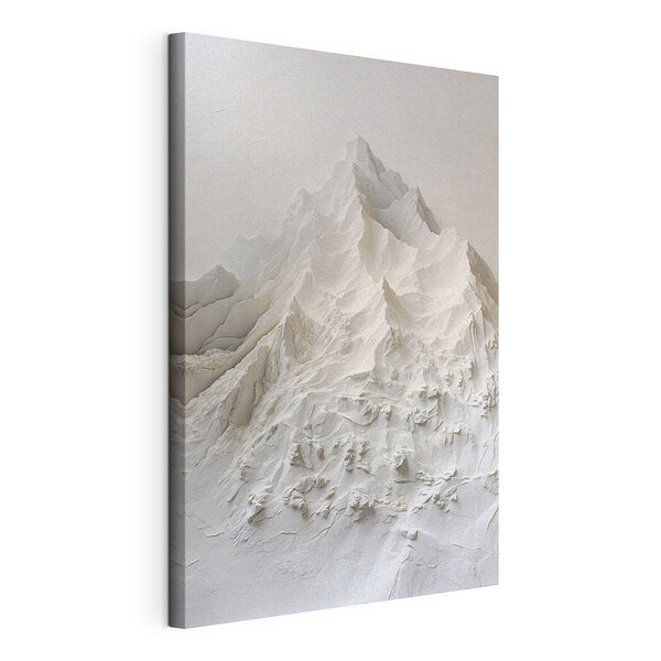 Witte berg met sneeuw Canvas Schilderijen Witte berg met sneeuw
