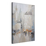 Canvas Schilderijen Schilderij van een gebouw