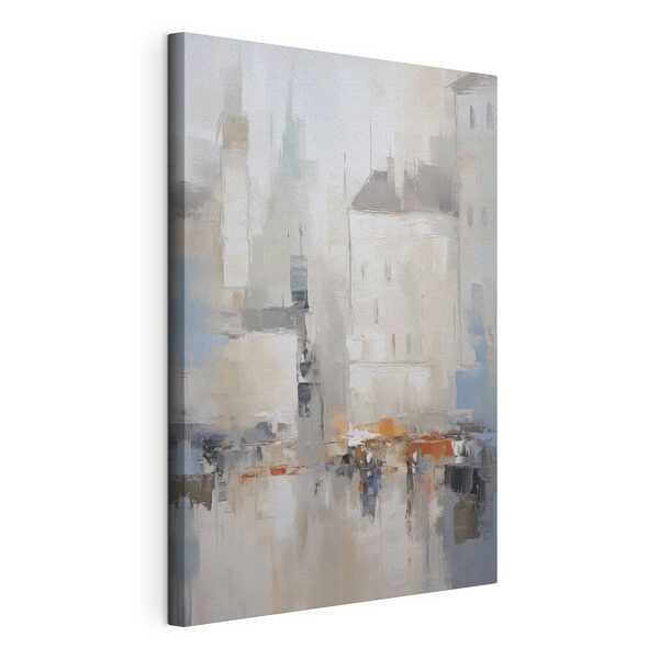 Schilderij van een gebouw Canvas Schilderijen Schilderij van een gebouw