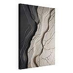 Canvas Schilderijen Abstracte contouren in licht en schaduw