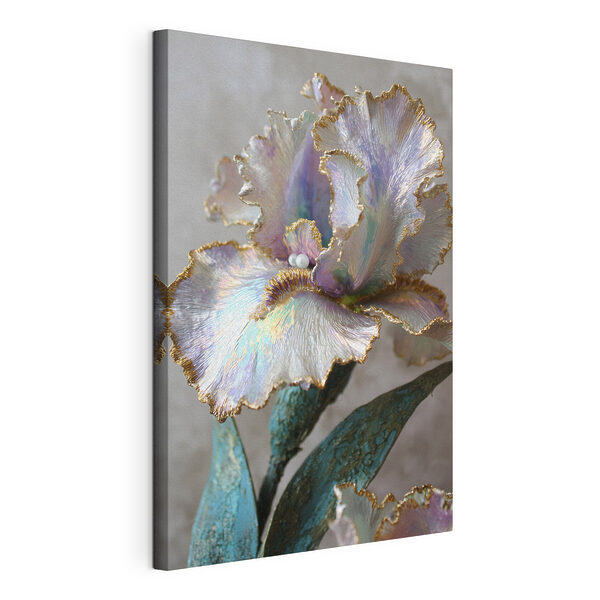 Canvas Schilderijen Een delicate bloem met levendige kleuren