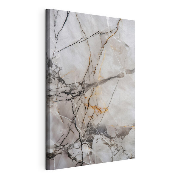 Canvas Schilderijen Elegant gemarmerd oppervlak met verfijnde aders