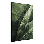 Canvas Schilderijen Weelderige groene bladeren in perfecte harmonie