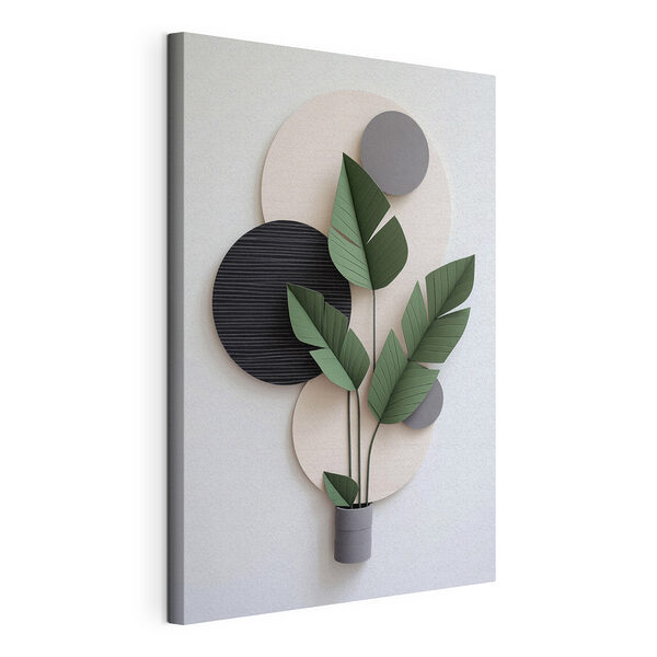 In een pot planten Canvas Schilderijen In een pot planten
