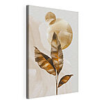 Canvas Schilderijen - Elegant botanisch ontwerp in warme tinten