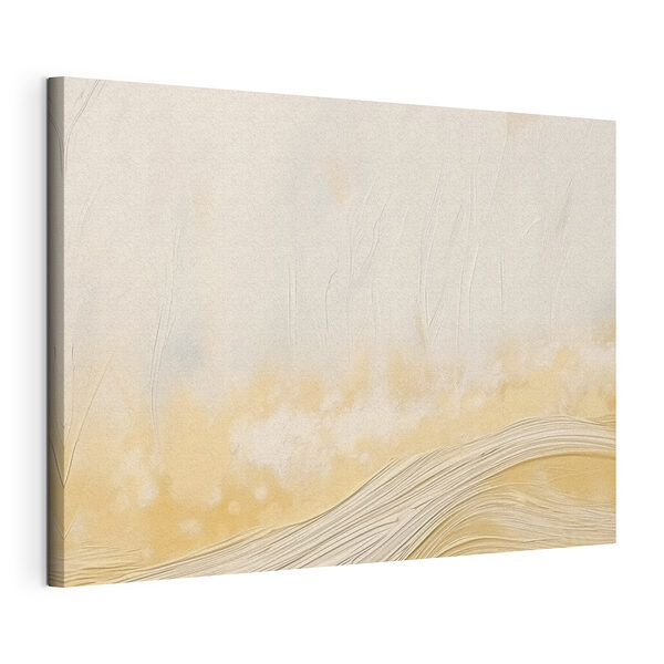 Canvas Schilderijen Witte en bruine muur