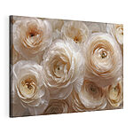 Canvas Schilderijen Groep witte bloemen