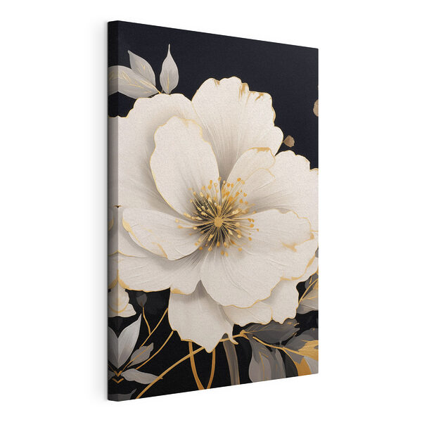 Canvas Schilderijen Elegante bloem met zachte bloemblaadjes