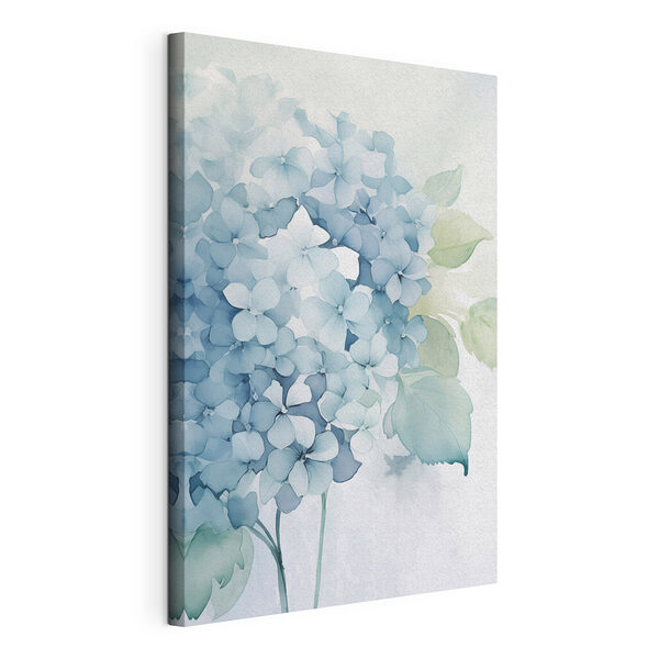 Canvas Schilderijen Verfijnde bloemen in rustgevende kleuren