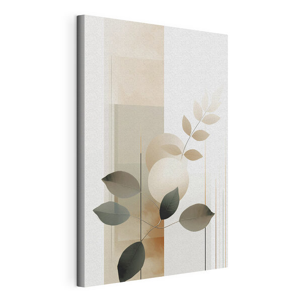 Canvas Schilderijen Rustige en serene botanische compositie