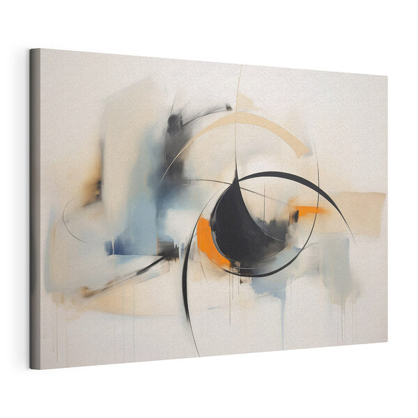 Canvas Schilderijen Schilderij van een cirkel en een cirkel