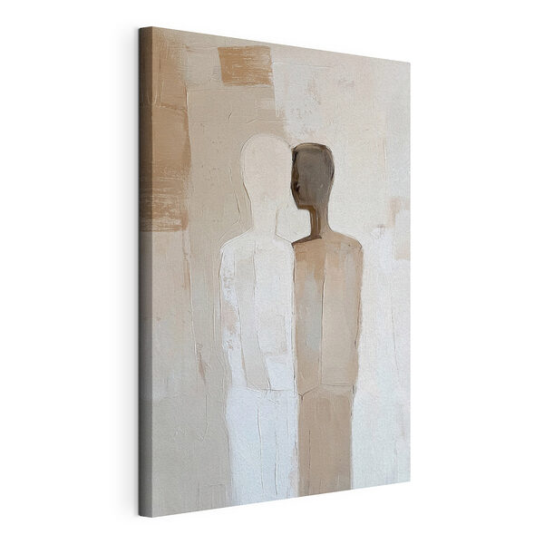 Canvas Schilderijen Schilderij van twee personen