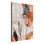 Canvas Schilderijen Schilderij van bloemen in verschillende kleuren