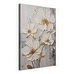 Canvas Schilderijen - Elegant bloemmotief in zachte tinten