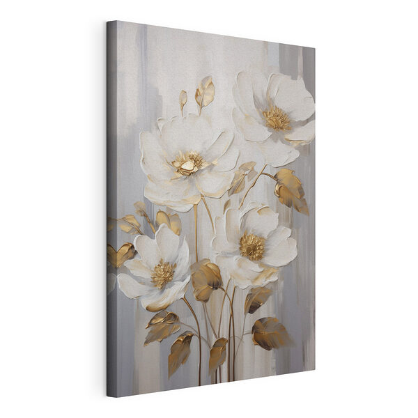 Prachtige bloemen in een elegant ontwerp Canvas Schilderijen Prachtige bloemen in een elegant ontwerp