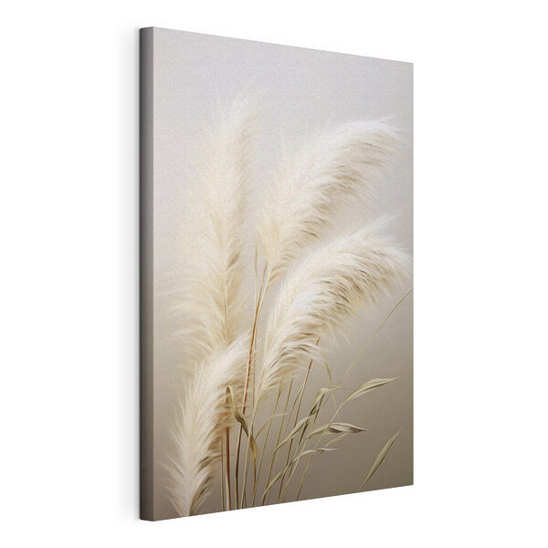 Canvas Schilderijen Zacht, elegant boeket van pampasgras