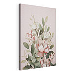 Canvas Schilderijen - Zachte bloemen in subtiele pasteltinten