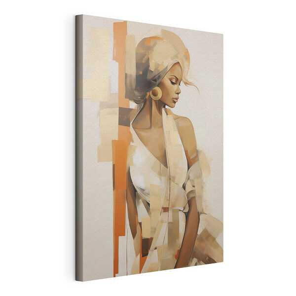 Schilderij van een vrouw Canvas Schilderijen Schilderij van een vrouw