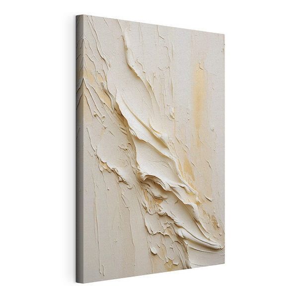 Canvas Schilderijen Witte muur met witte verf