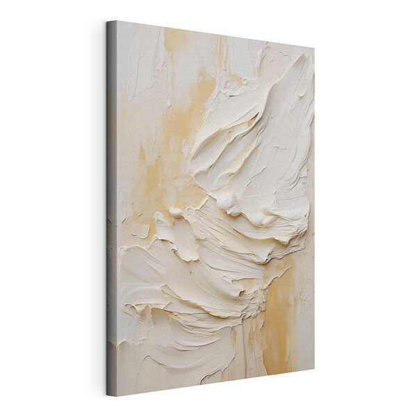 Canvas Schilderijen Witte verf op een muur