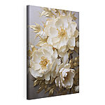 Canvas Schilderijen Elegante bloemen met fijne blaadjes