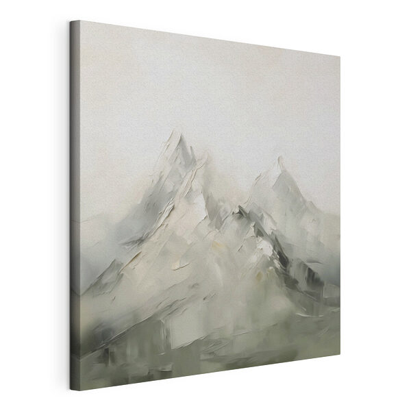Canvas Schilderijen Schilderij van een bergketen